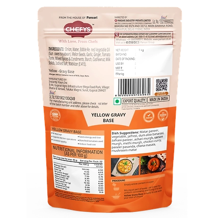 Chefys Yellow Gravy Base - 1kg-1