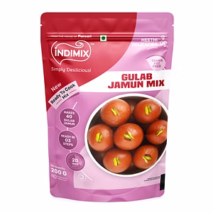 Indimix Instant Gulab Jamun Mix 200g , Ready to Make Soft Gulab Jamun