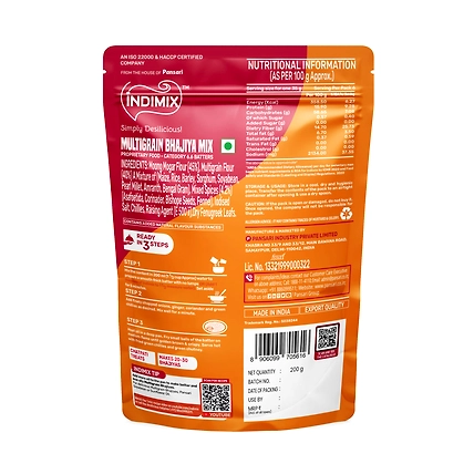 Indimix Multigrain Bhajiya - 200gm-1