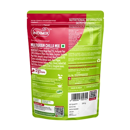 Indimix Multigrain Chilla - 200gm-1