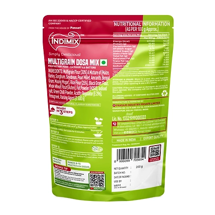 Indimix Multigrain Dosa - 200gm-1