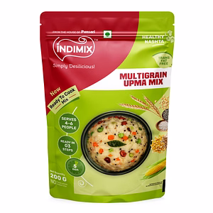 Indimix Instant Multigrain Upma Mix 200g , Healthy Ready to Cook Breakfast Mix