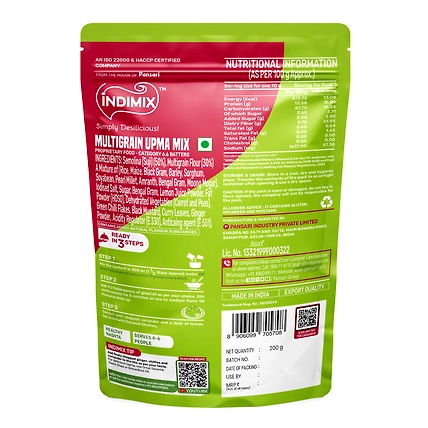 Indimix Multigrain Upma - 200gm-1