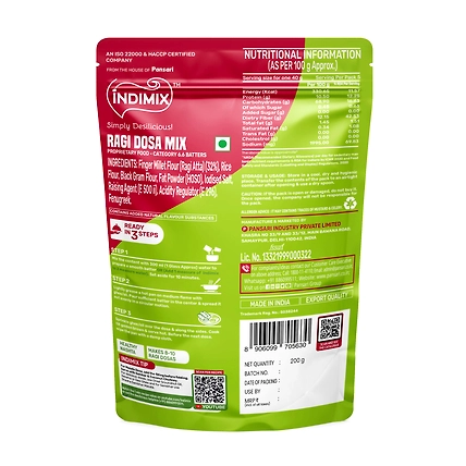 Indimix Ragi Dosa - 200gm-1