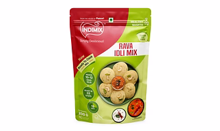 Indimix Instant Rava Idli Mix 200g , Ready to Cook South Indian Rava Idli Premix
