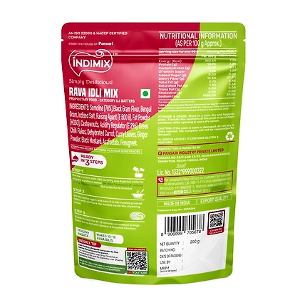 Indimix Rava Idli - 200gm-1