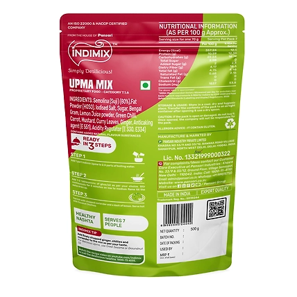 Indimix Upma Mix - 500gm-1