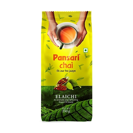 Pansari Elaichi Chai | 250g Pure Assam Tea with Original Cardamom Flavor | Aromatic Elaichi Tea for a Refreshing, Full-Bodied Chai Experience | Premium Tea Powder (250g)-12620196
