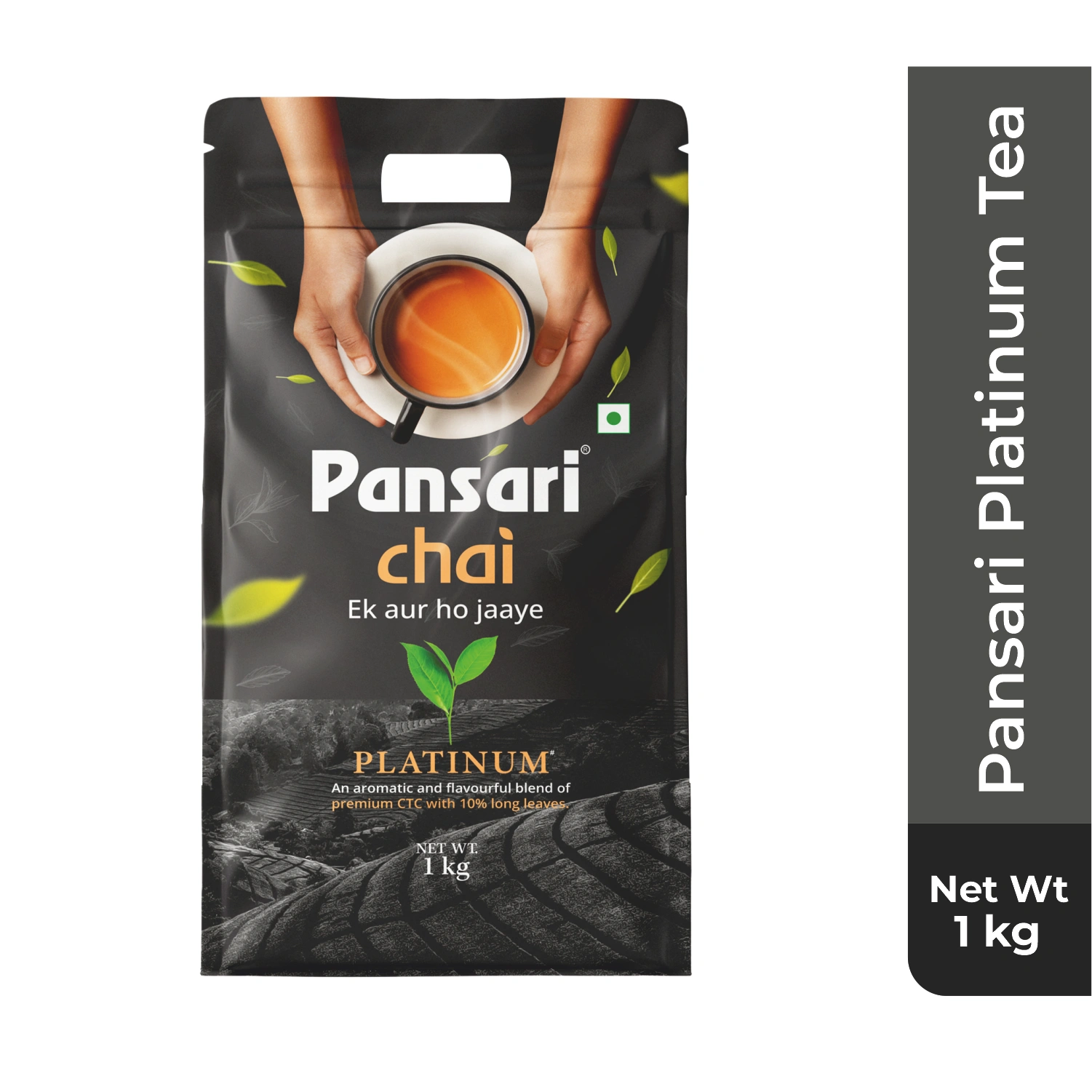 Pansari Platinum Premium CTC Chai with 17% Long Leaves Tea | Assam &amp; Darjeeling Blend Tea | 1Kg Tea Pack | Bold, Rich Aroma for an Authentic Chai Experience | Assam Tea long leaf tea-12620232