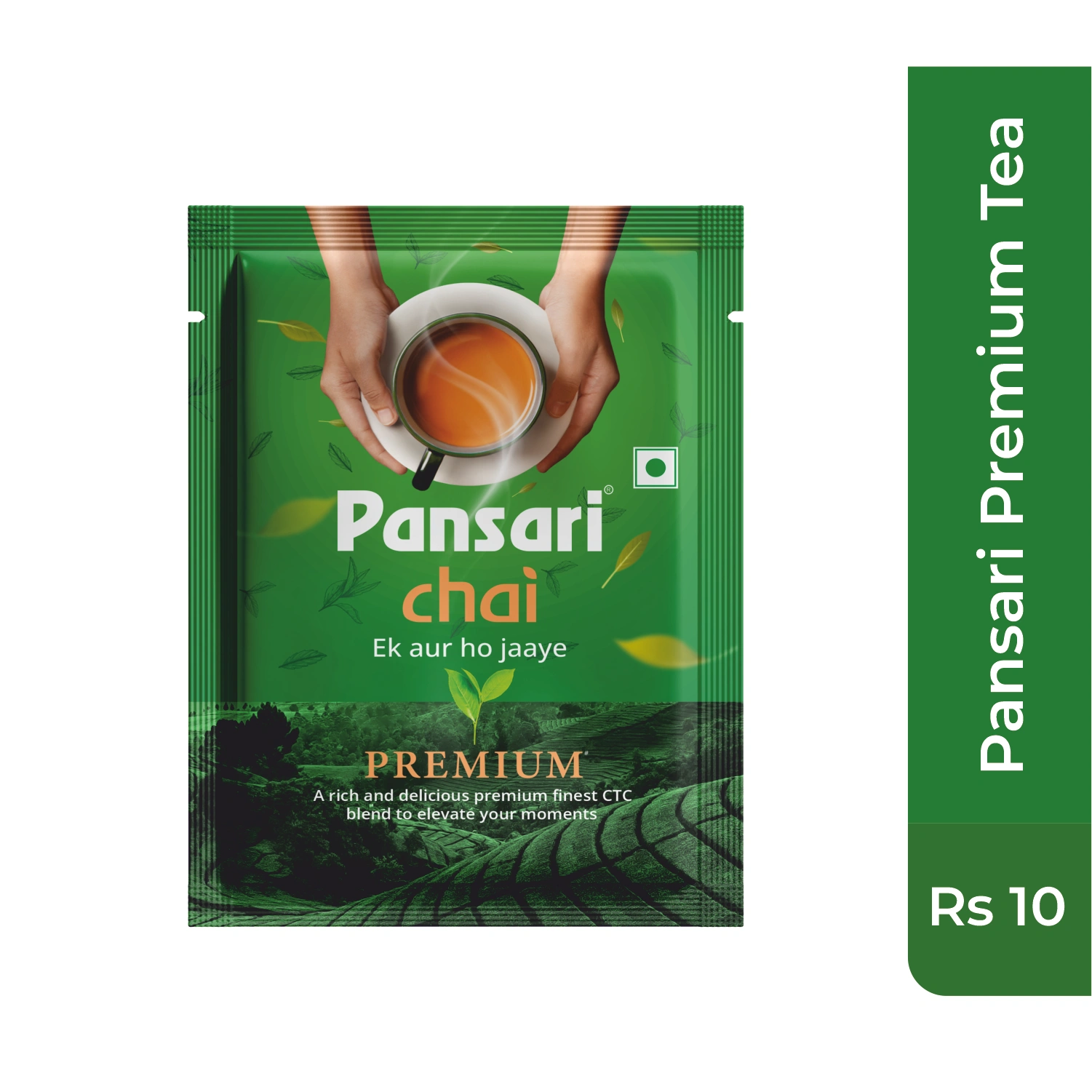 Pansari Premium Chai - 10 Rs Pack  | Ek Aur Ho Jaye! Strong &amp; Aromatic Chai Patti for Traditional Indian Assam Chai | Premium Black Tea Leaves | CTC Tea | Tea Leaves in Fresh | Fresh From Assam Best Tea-12620236