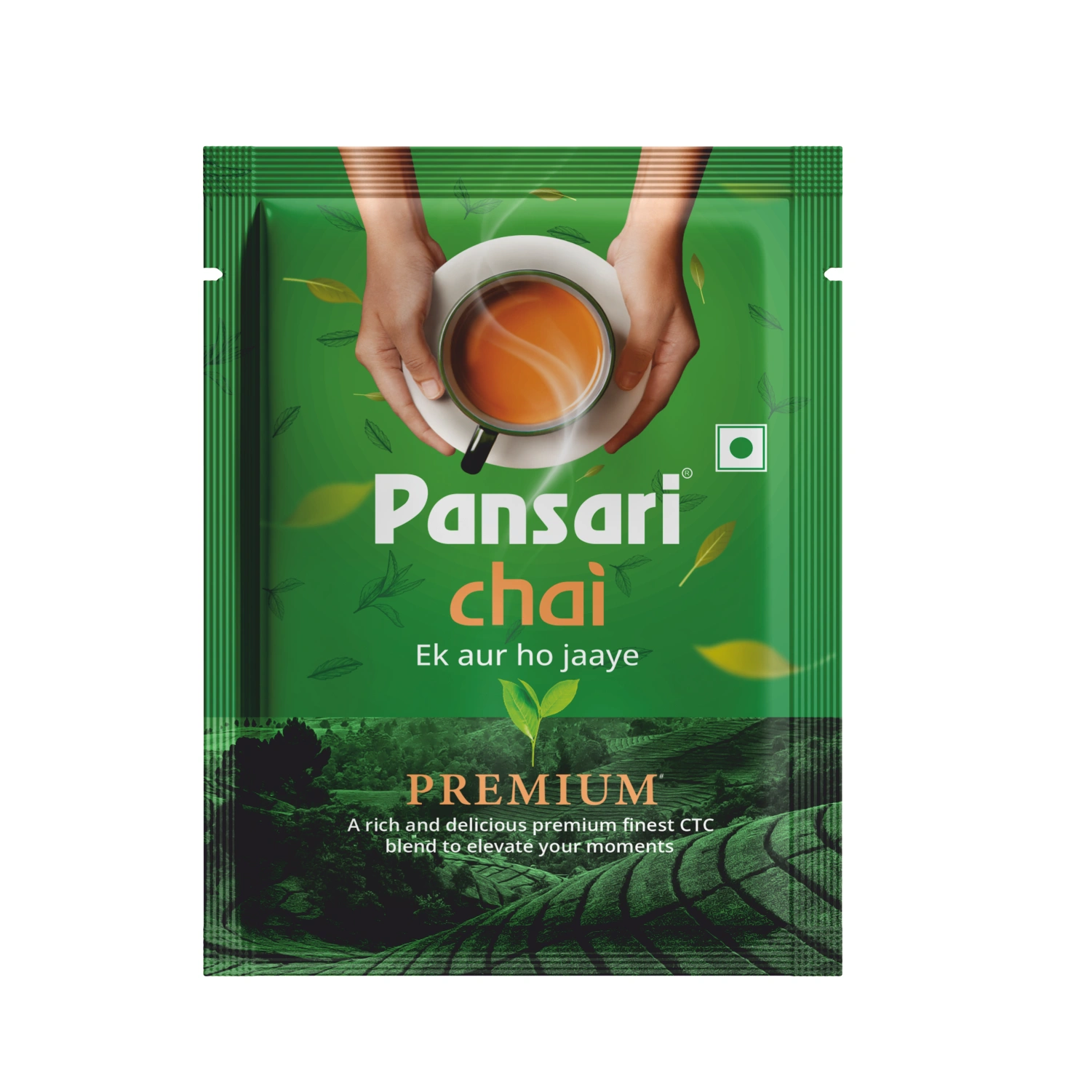 Pansari Premium Chai - 10 Rs Pack  | Ek Aur Ho Jaye! Strong &amp; Aromatic Chai Patti for Traditional Indian Assam Chai | Premium Black Tea Leaves | CTC Tea | Tea Leaves in Fresh | Fresh From Assam Best Tea-1