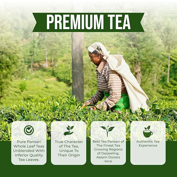 Pansari Premium Chai - 10 Rs Pack  | Ek Aur Ho Jaye! Strong &amp; Aromatic Chai Patti for Traditional Indian Assam Chai | Premium Black Tea Leaves | CTC Tea | Tea Leaves in Fresh | Fresh From Assam Best Tea-4