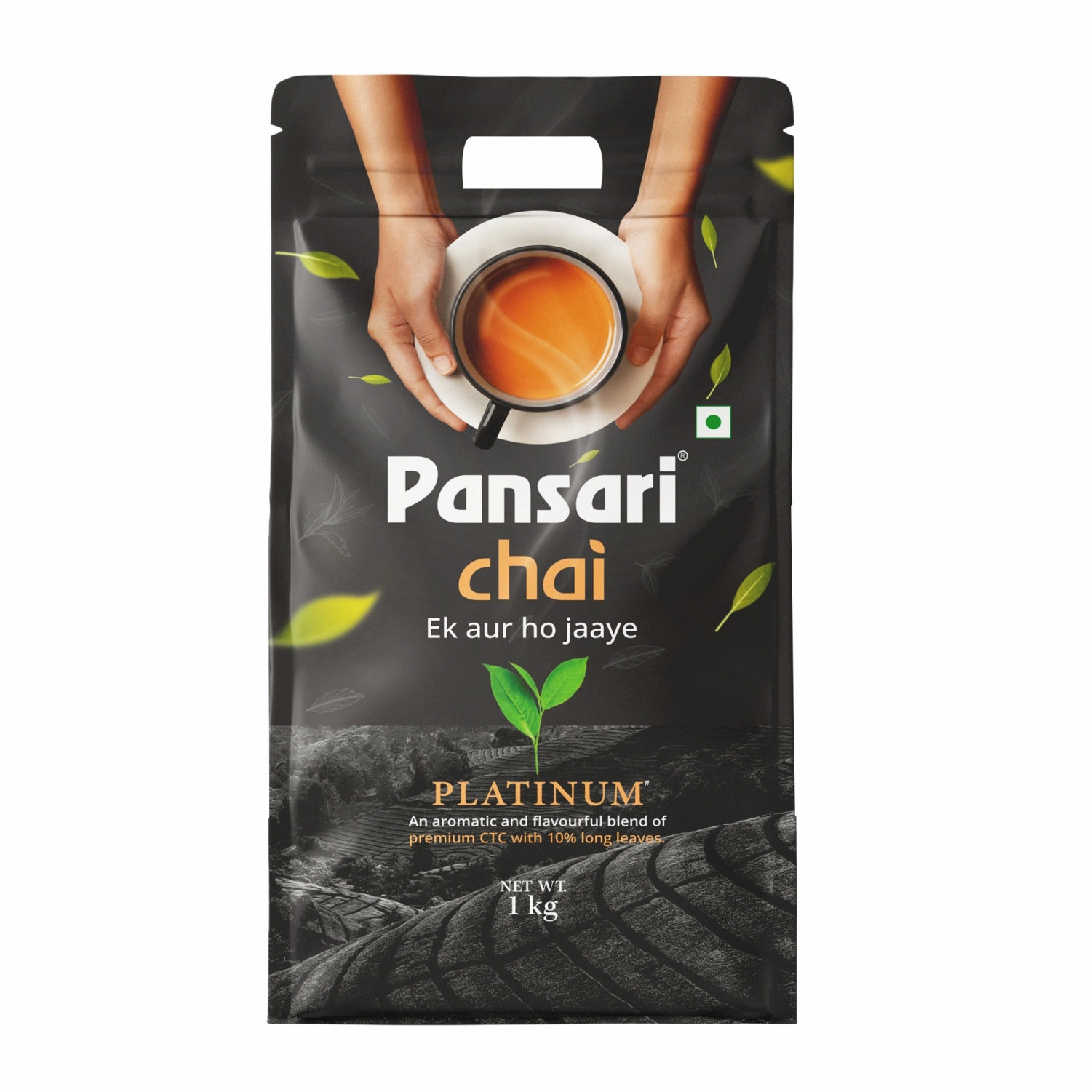 Pansari Platinum Premium CTC Chai with 17% Long Leaves Tea | Assam &amp; Darjeeling Blend Tea | 1Kg Tea Pack | Bold, Rich Aroma for an Authentic Chai Experience | Assam Tea long leaf tea-1