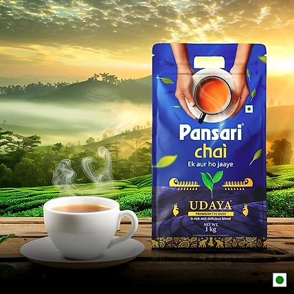 Pansari Udaya Premium CTC Dust Chai 1 Kg Strong Kadak Assam Tea with Rich Flavor and Aroma Perfect for Milk Tea and Masala Chai, Chaipatti Asam tea, Dhaba tea-4
