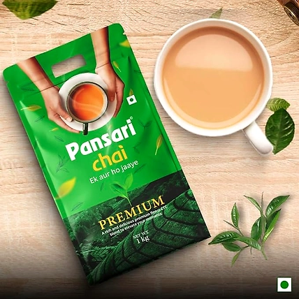 Pansari Premium Chai, 1kg | Ek Aur Ho Jaye! Strong &amp; Aromatic Chai Patti for Traditional Indian Assam Chai | Premium Black Tea Leaves | CTC Tea | Tea Leaves in Fresh | Fresh From Assam Best Tea-2