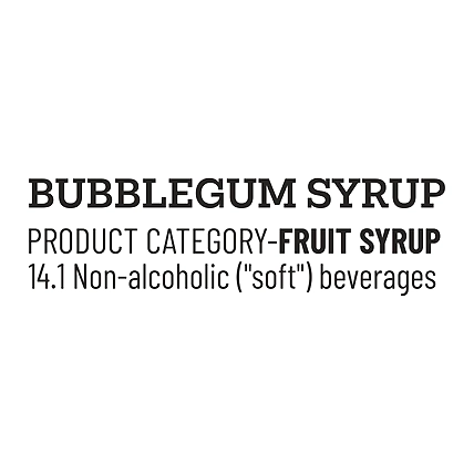 Mojee Bubblegum Syrup - 1ltr-3