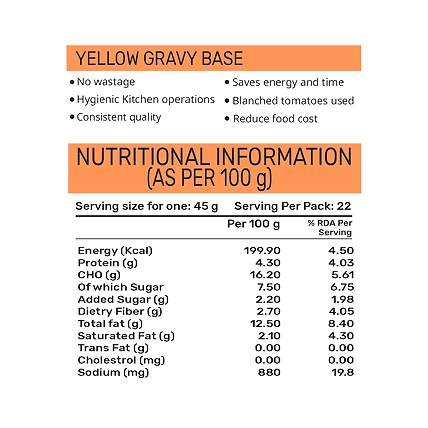 Chefys Yellow Gravy Base - 1kg-2
