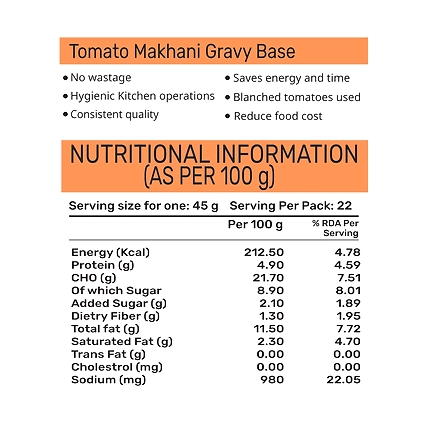 Chefys Tomato Makhani Gravy Base - 500gm-2