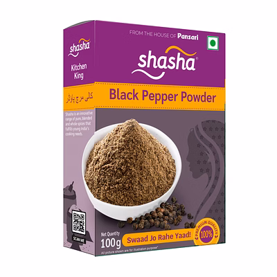 shasha black pepper powder 100g