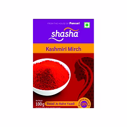 shasha kashmiri mirchi powder 100g