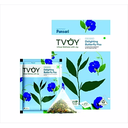 tvoy delighting butterfly pea tea 1.8g x 20 tea bags