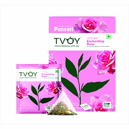 tvoy enchanting rose tea 1.8g each x 20 tea bags