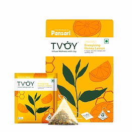 tvoy energizing honey & lemon tea 1.8g x 20 tea bags