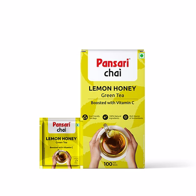 pansari lemon honey green tea 1.7g x 100 tea bags