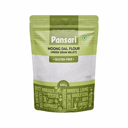 pansari premium moong dal atta (green gram flour) 500g