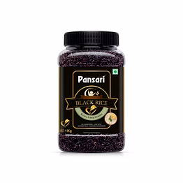 pansari black rice 1kg whole grain rice for cooking