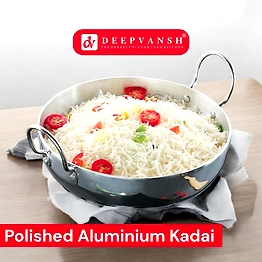 Deepvansh Polished Aluminium Kadai