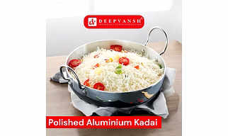 Deepvansh Polished Aluminium Kadai