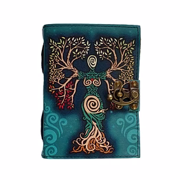 archeiv blank spell book of shadows journal with lock clasp antique handmade deckle edge vintage paper leather bound journal for women and men |travel notebook for writing