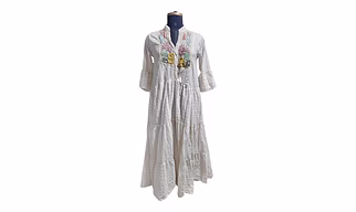 Embroidered Boho Maxi Dress