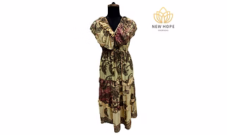 Vintage Paisley Maxi Dress