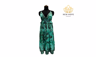 Lehariya Frill  Maxi Dress