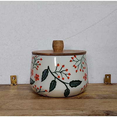 wooden canister