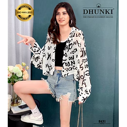 dhunki ladies printed tops