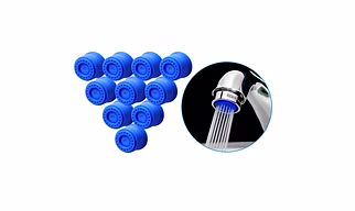 ECO365 3LPM Shower Flow Aerator for Kitchen & Washbasin Tap (Pack of 10) | Fits in both Inner(24mm) & Outer(22mm) Threaded Shell | Easy to Maintain Tap Filter & Saves upto 80% Tap Water