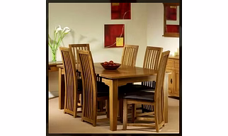 6 SEATER WOODEN DINING TABLE SET