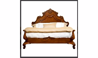 TEEKWOOD CARVED BED