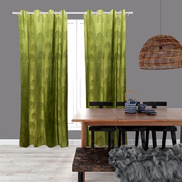 tree punching curtains