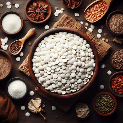 white urad dal split