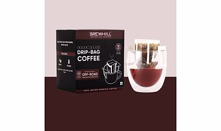 Brewhill Drip Bag Coffee | Medium Roast | Pack of 10 | 100% Arabica Specialty Coffee