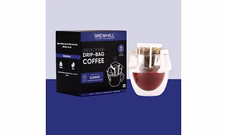 Brewhill Drip Bag Coffee | Dark Roast | Pack of 10 | 100% Arabica Specialty Coffee