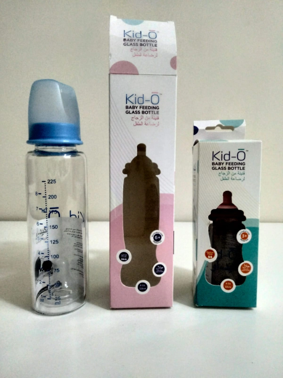 KIDO BABY GLASS FEEDING BOTTLES-2