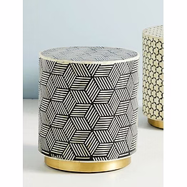 bone inlay stool