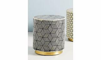 Bone Inlay Stool
