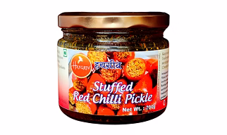 Red Chilli Pickle with Stuffed Spices