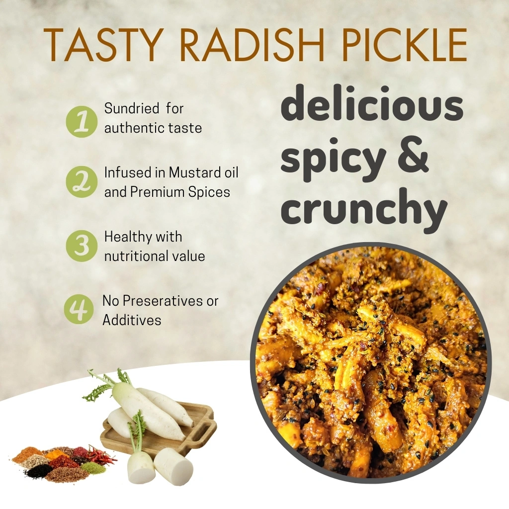 indian radish pickle condiment facts